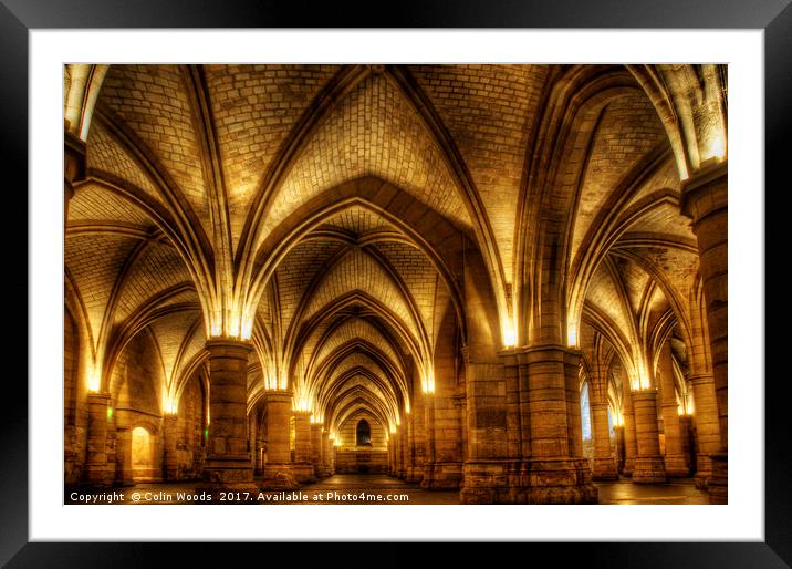 Inside La Conciergerie in Paris Framed Mounted Print by Colin Woods