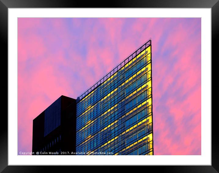 The Renzo Piano Building, Berlin Framed Mounted Print by Colin Woods