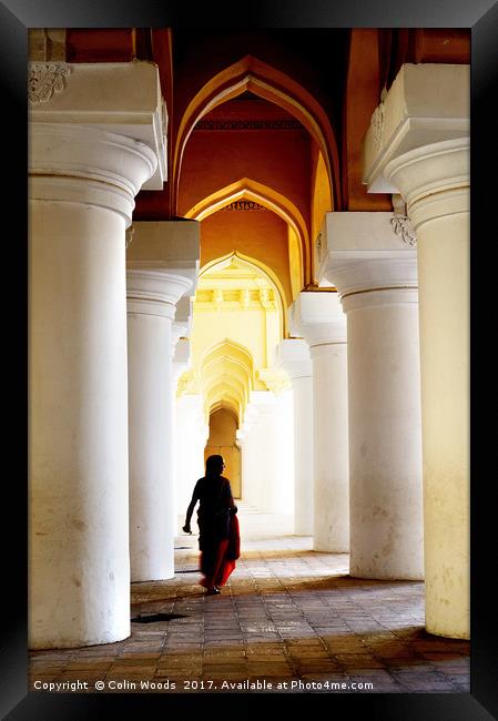 Inside the Madurai Palace (Thirumalai Nayakkar Mah Framed Print by Colin Woods