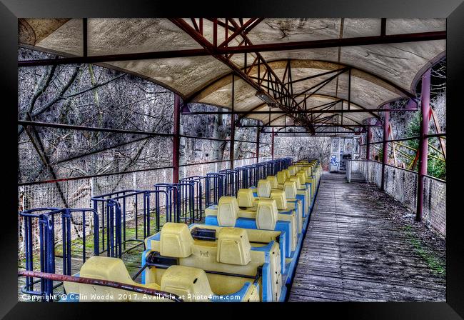 Abandoned Roller Coaster in Est Berlin's Spreepark Framed Print by Colin Woods