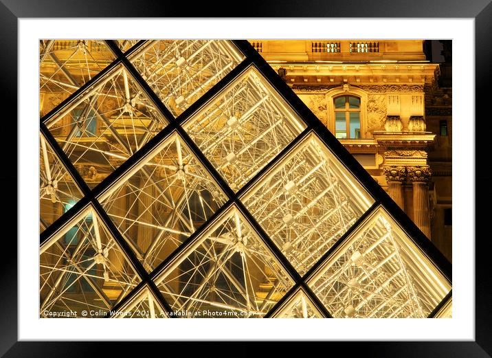 LE Louvre Paris Framed Mounted Print by Colin Woods