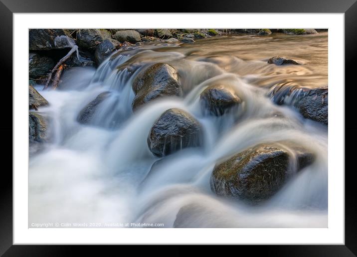 Rock and Water Framed Mounted Print by Colin Woods