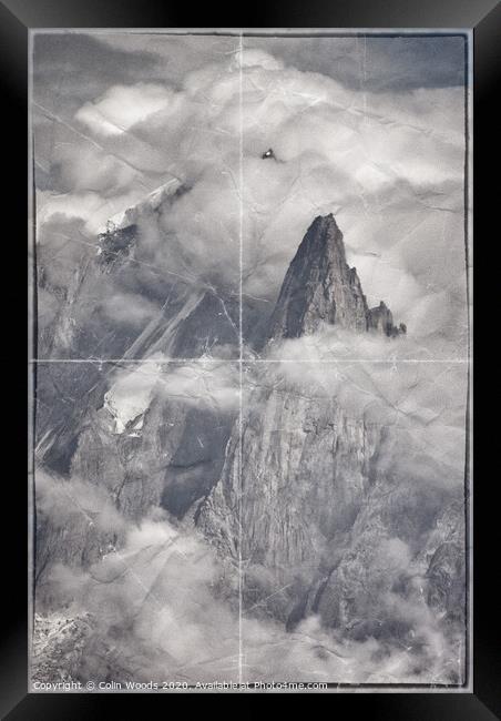 Light and Shade on the Aiguille Verte Framed Print by Colin Woods