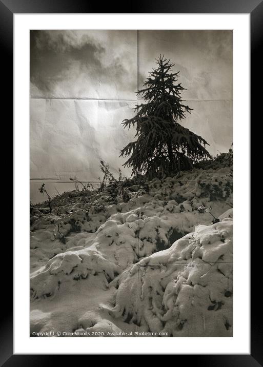 Fresh snow and cloud Framed Mounted Print by Colin Woods