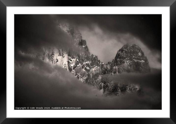 Clearing storm in the French Alps Framed Mounted Print by Colin Woods