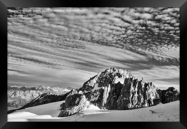 The Aiguille de Tour in the French Alps Framed Print by Colin Woods