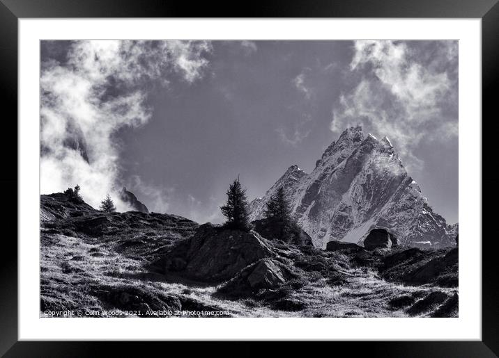 The Aiguille de Blaitière Framed Mounted Print by Colin Woods