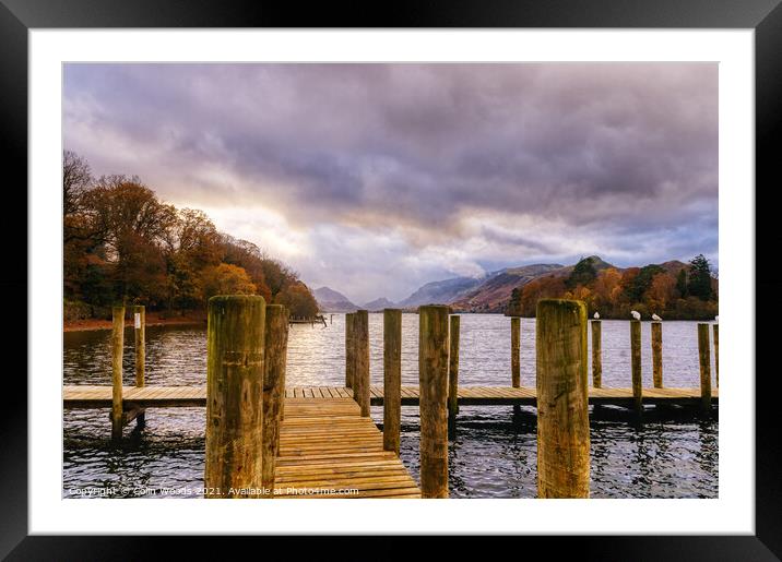 Derwent Water Framed Mounted Print by Colin Woods