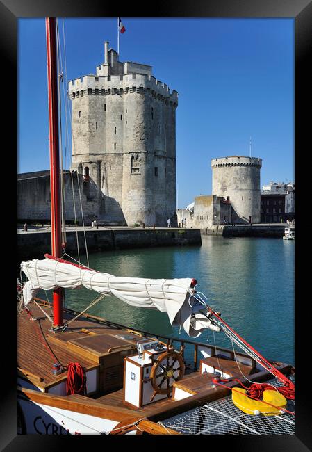 Tour de la Chaîne at La Rochelle, France Framed Print by Arterra 