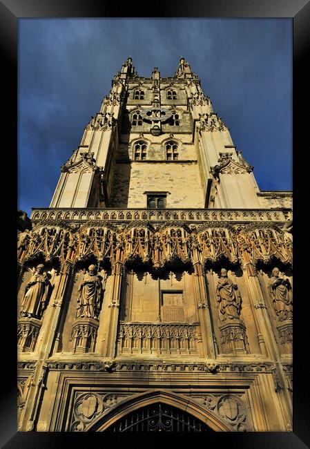 Canterbury Cathedral in Stormy Weather, Kent Framed Print by Arterra 