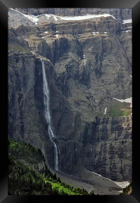 Gavarnie Falls in the Pyrenees Framed Print by Arterra 