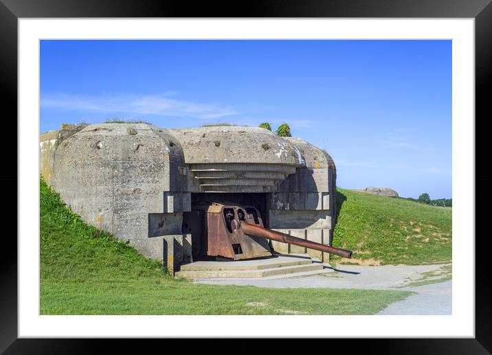 Batterie Le Chaos, Normandy Framed Mounted Print by Arterra 