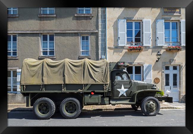 US Army Jimmy Truck Framed Print by Arterra 