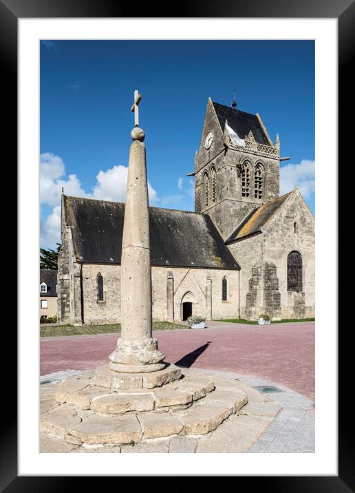 Sainte-Mère-Église, Normandy Framed Mounted Print by Arterra 