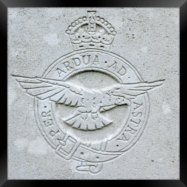 Royal Flying Corps Regimental Emblem Framed Print by Arterra 
