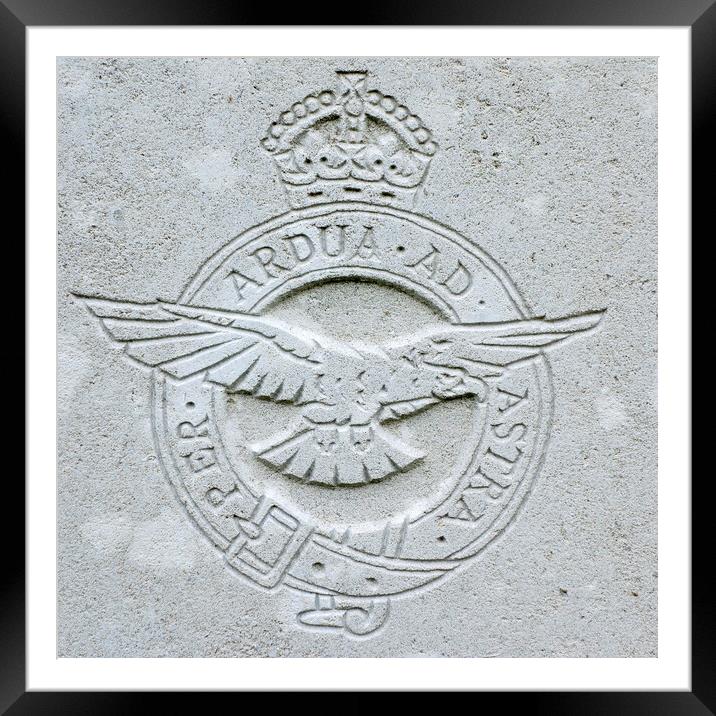 Royal Flying Corps Regimental Emblem Framed Mounted Print by Arterra 