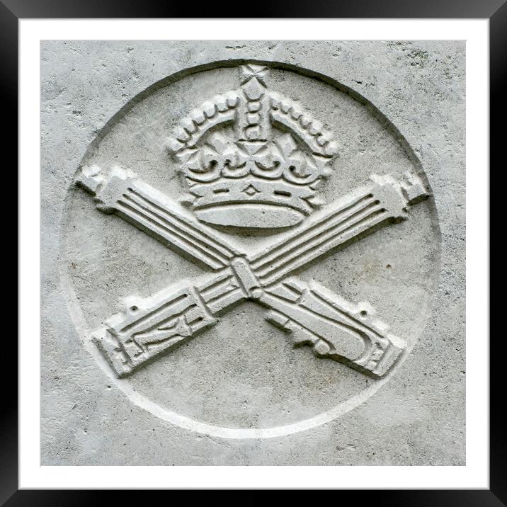 Machine Gun Corps Regimental Emblem Framed Mounted Print by Arterra 