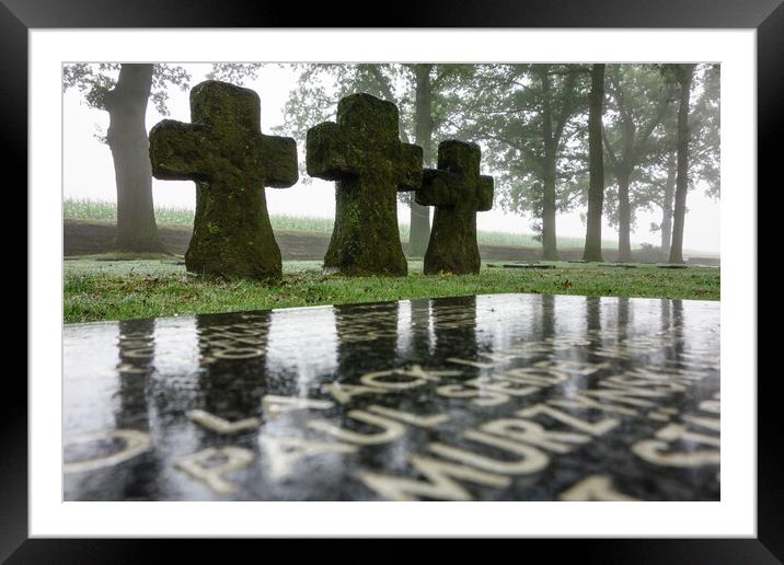 Deutscher Soldatenfriedhof Langemark Framed Mounted Print by Arterra 