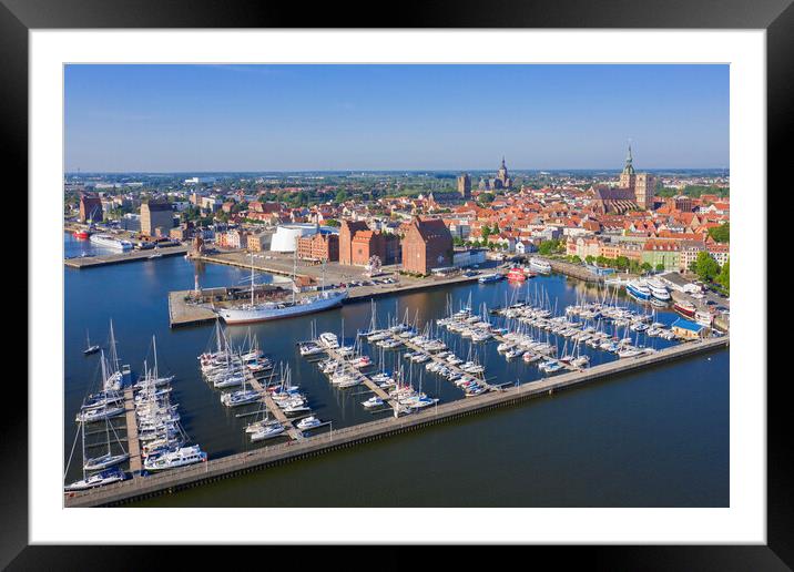 Stralsund Harbour, Germany Framed Mounted Print by Arterra 