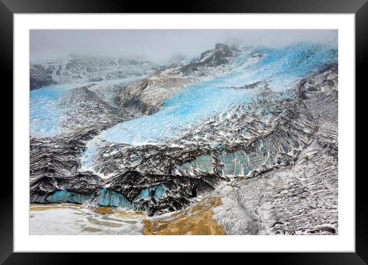 Falljokull Glacier, Iceland Framed Mounted Print by Arterra 