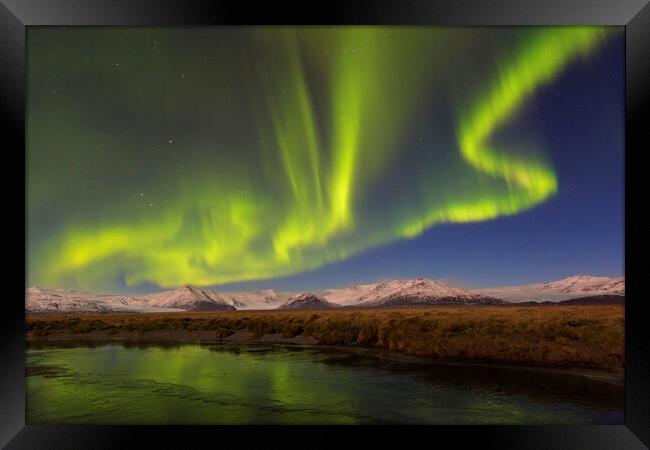 Aurora Borealis in Iceland Framed Print by Arterra 