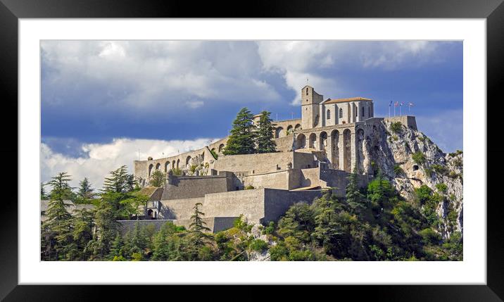 Sisteron Citadel Framed Mounted Print by Arterra 