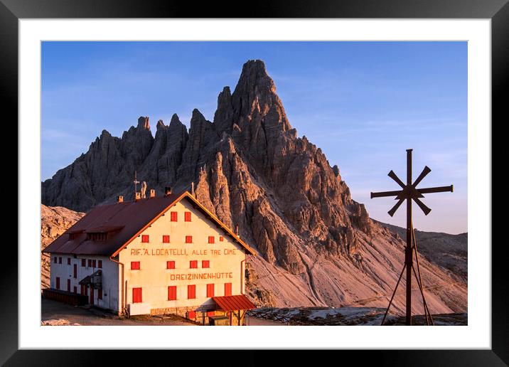 Rifugio Antonio Locatelli, Dolomites Framed Mounted Print by Arterra 