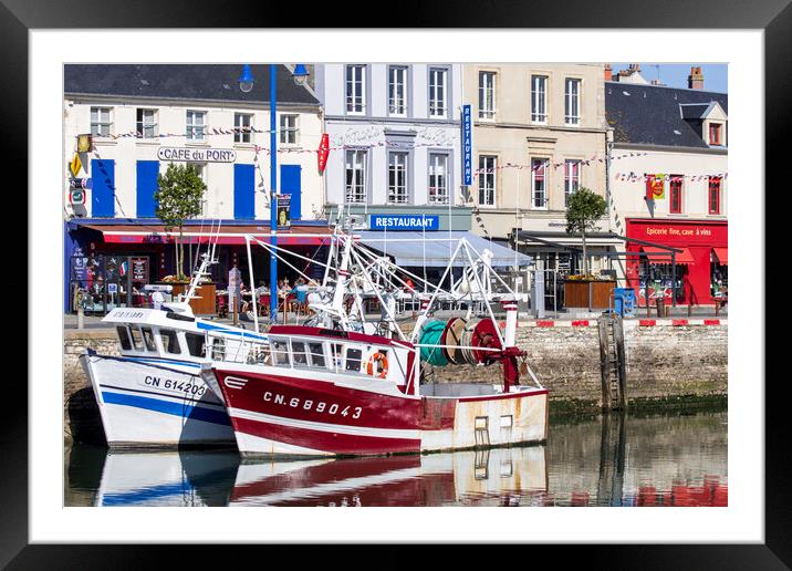 Port-en-Bessin-Huppain Harbour, Calvados, Normandy Framed Mounted Print by Arterra 