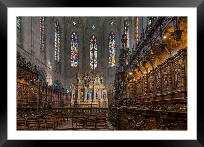 Cathédrale Notre-Dame de Saint-Bertrand-de-Comminges Framed Mounted Print by Arterra 