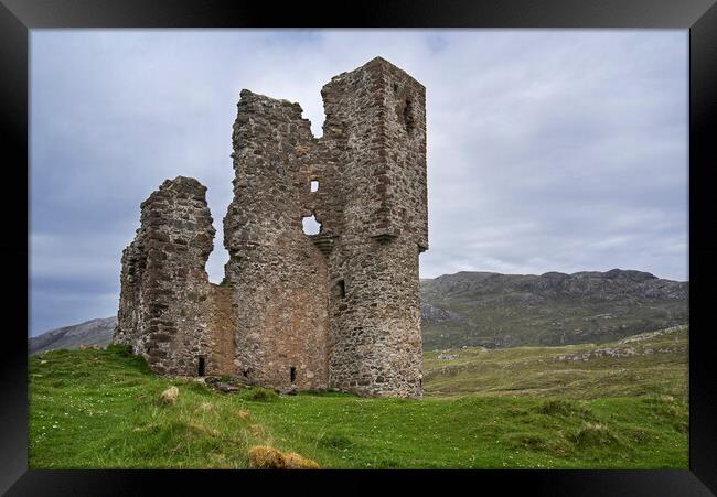 Ardvreck Castle in the Scottish Highlands Framed Print by Arterra 