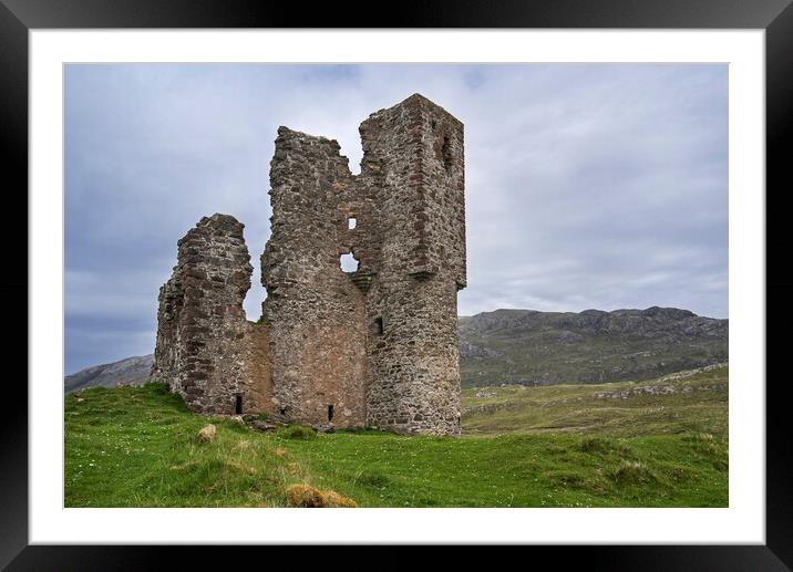Ardvreck Castle in the Scottish Highlands Framed Mounted Print by Arterra 