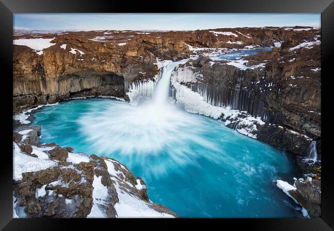 Aldeyjarfoss Waterfall in Iceland Framed Print by Arterra 