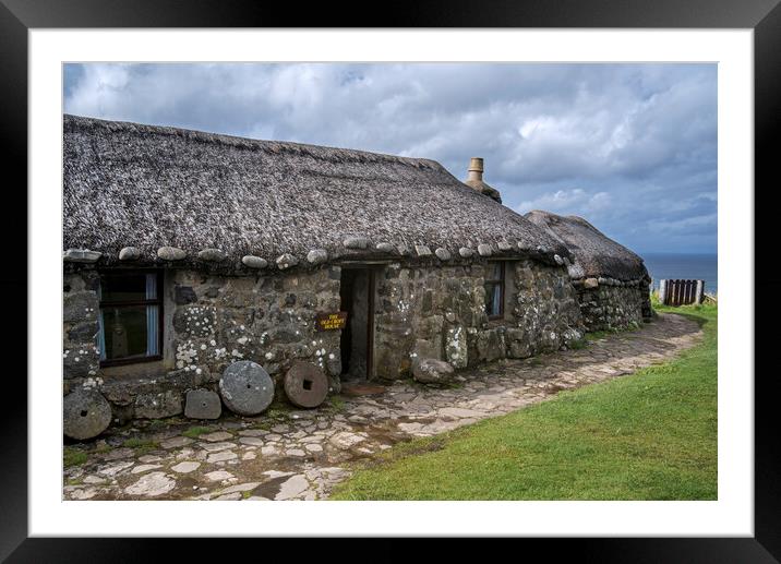 Thatched Cottages at Kilmuir, Isle of Skye, Scotla Framed Mounted Print by Arterra 
