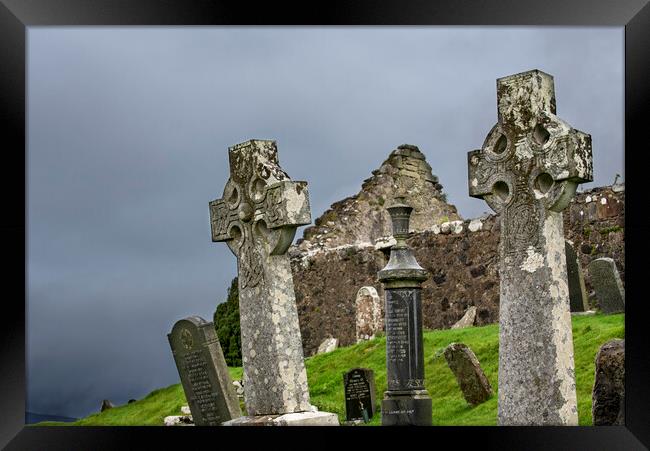 Graveyard of Cill Chriosd at Strathaird on the Isle of Skye, Scotland Framed Print by Arterra 