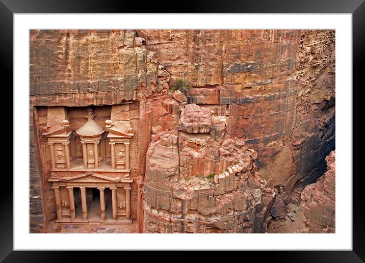 Al Khazneh in the Ancient City Petra, Jordan Framed Mounted Print by Arterra 