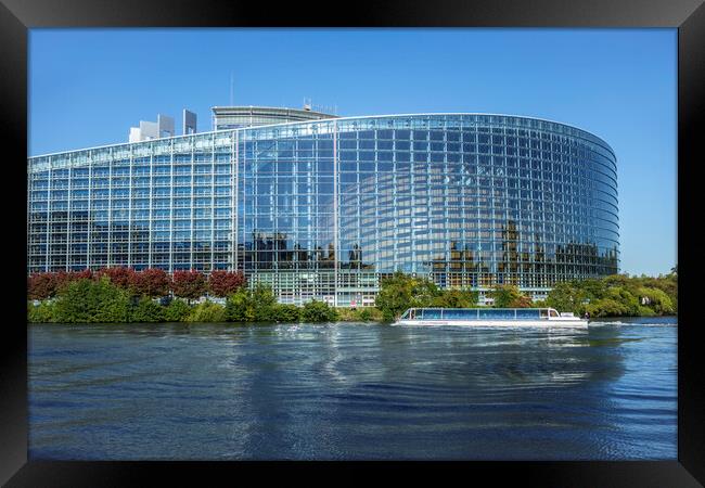 European Parliament at Strasbourg, France Framed Print by Arterra 