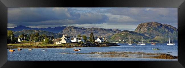 Loch Carron and Plockton Harbour, Scotland Framed Print by Arterra 