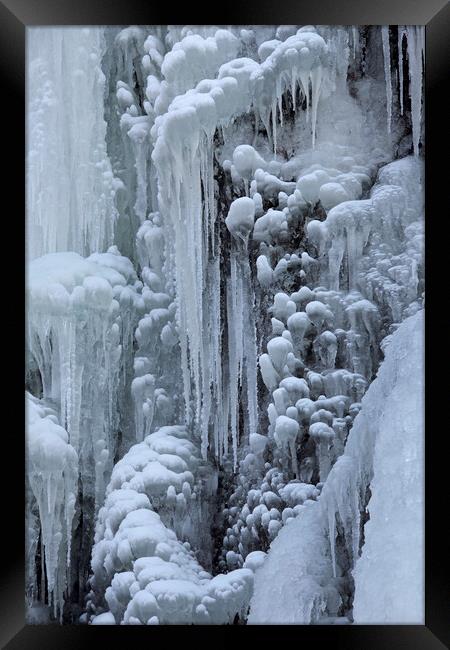 Frozen Radau Waterfall Framed Print by Arterra 
