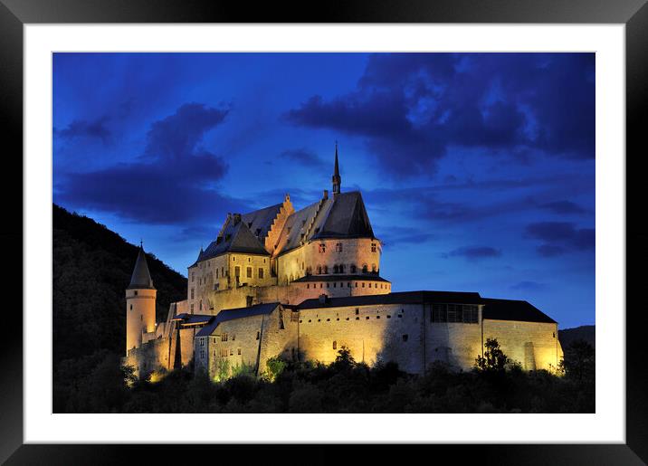 Vianden Castle, Luxembourg Framed Mounted Print by Arterra 