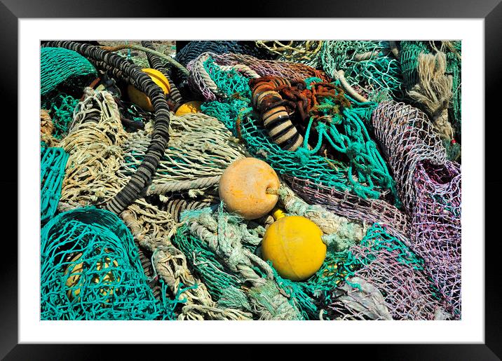 Fishing Nets  Framed Mounted Print by Arterra 