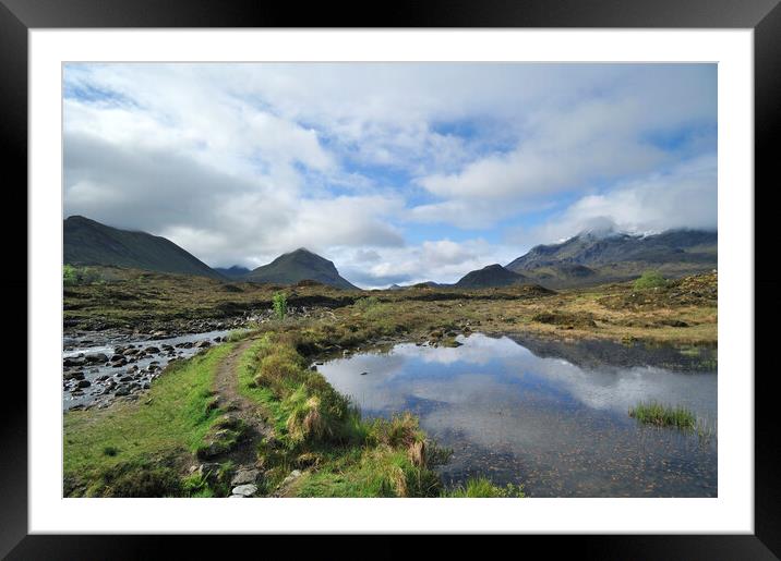 Red and Black Cuillins, Isle of Skye, Scotland Framed Mounted Print by Arterra 