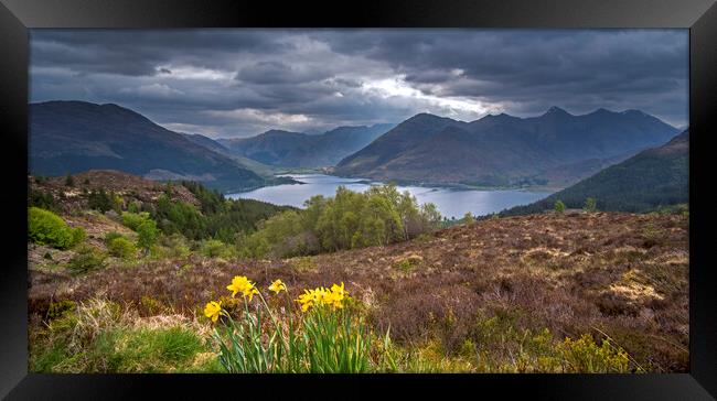 Loch Duich and Five Sisters of Kintail, Scotland Framed Print by Arterra 