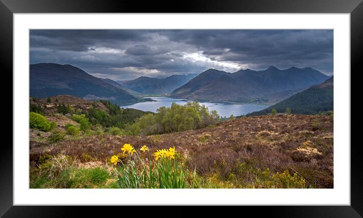 Loch Duich and Five Sisters of Kintail, Scotland Framed Mounted Print by Arterra 