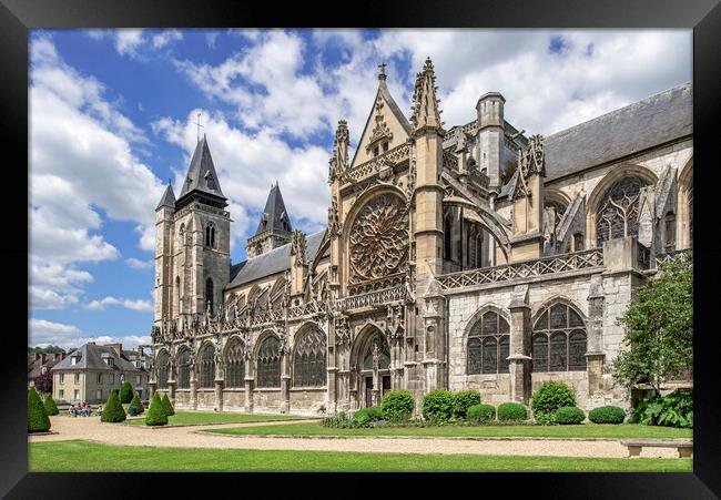 Collégiale Notre-Dame des Andelys, Les Andelys, Normandy Framed Print by Arterra 