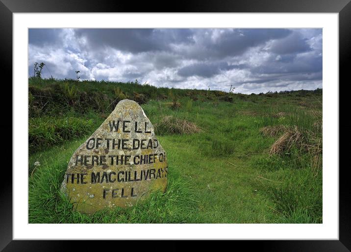 Well of the Dead, Culloden, Scotland Framed Mounted Print by Arterra 