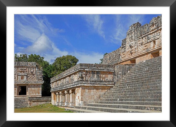 Governor's Palace at Uxmal, Yucatan, Mexico Framed Mounted Print by Arterra 