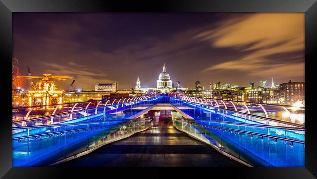 A View of St Pauls Across the River Thames Framed Print by Jordan Sapey