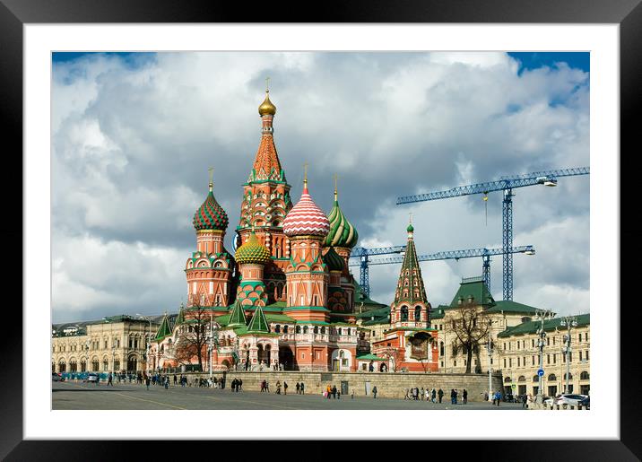 St. Basil's Cathedral Framed Mounted Print by Valerii Soloviov