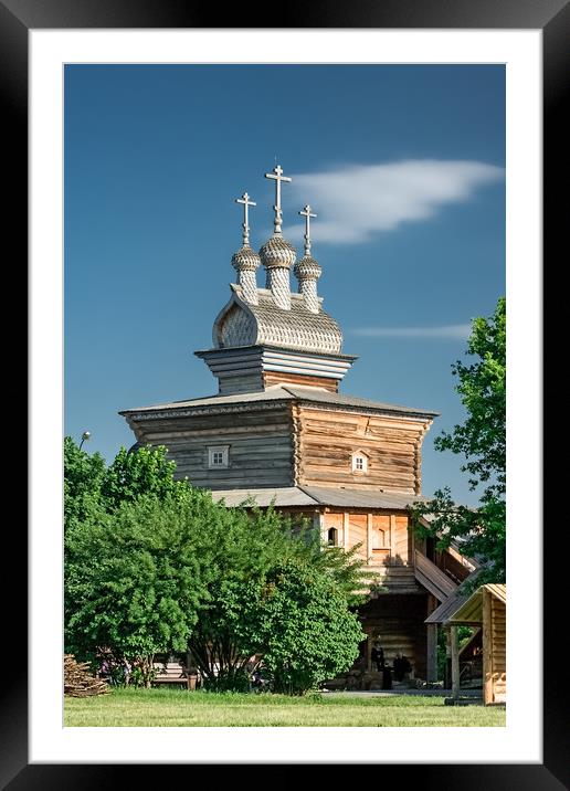 The old wooden Church. Framed Mounted Print by Valerii Soloviov