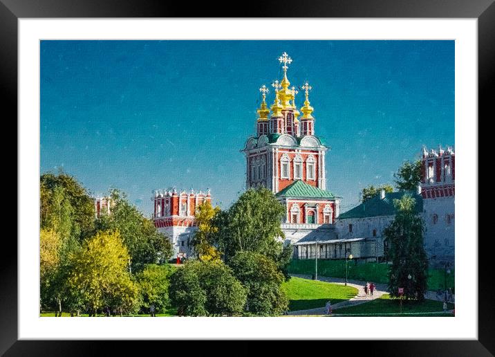 The monastery. Framed Mounted Print by Valerii Soloviov